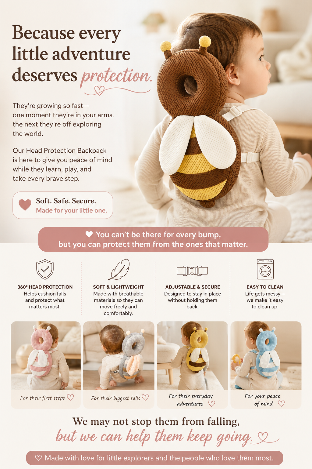 Baby Head Protection Backpack